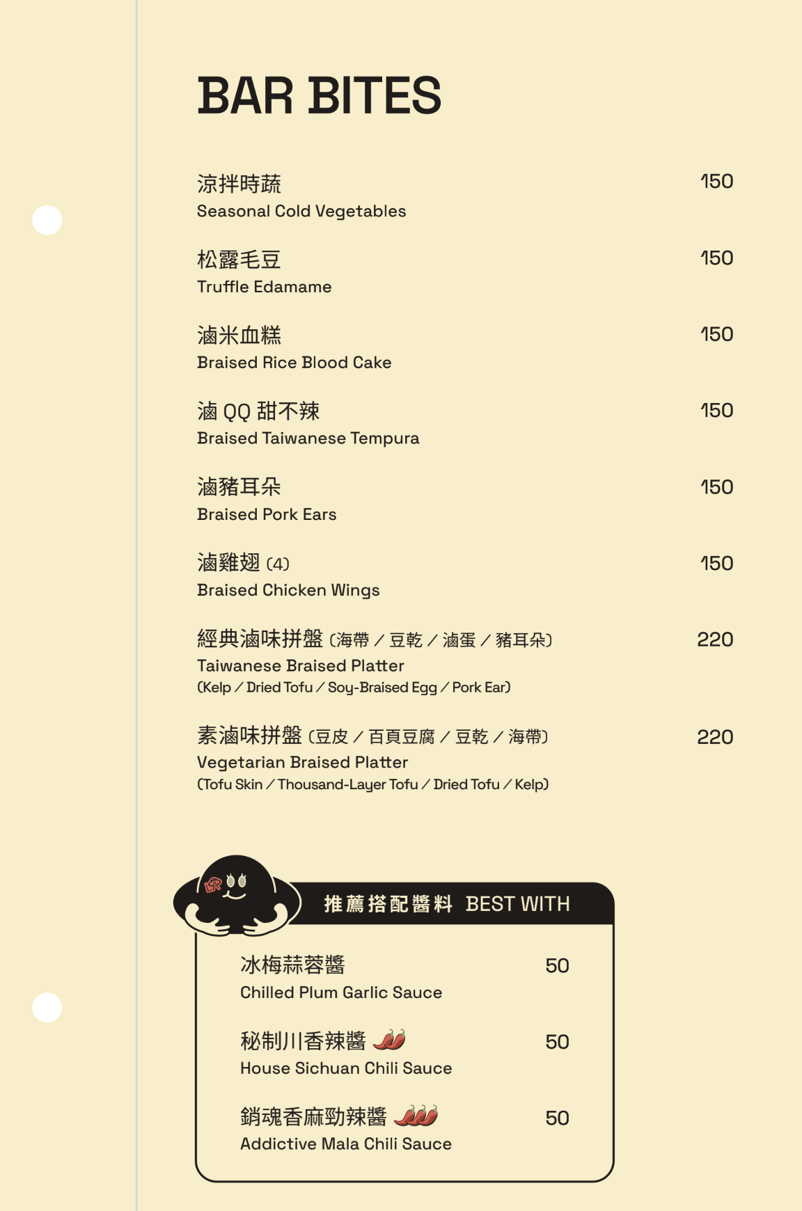 松菸餐酒館推薦「WHAT’S LA SAUCE」11款特色醬料，台美混血料理餐館